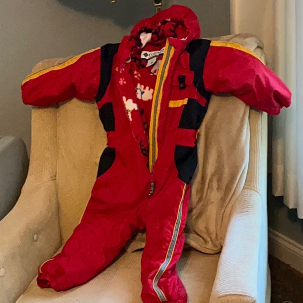 Columbia zip up all in one snow suit
